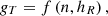 $$ {g_T} = f\left( {n,{h_R}} \right), $$