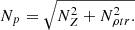 $$ {N_p} = \sqrt {N_Z^2 + N_{\rho tr}^2.} $$
