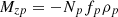 $$ {M_{zp}} = - {N_p}{f_p}{\rho _p} $$