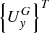 $ \left\{ {U_{y}^{G} } \right\}^{T} $