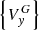 $ \left\{ {V_{y}^{G} } \right\} $